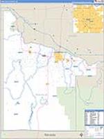 Twin Falls, Id Carrier Route Wall Map